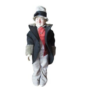 Effanbee 1980 WC Fields Centennial Doll Legend Series w/ Stand Vinyl 15.5” READ